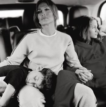 Guadalupe Rodríguez's daughter, Jennifer Lopez with her children.